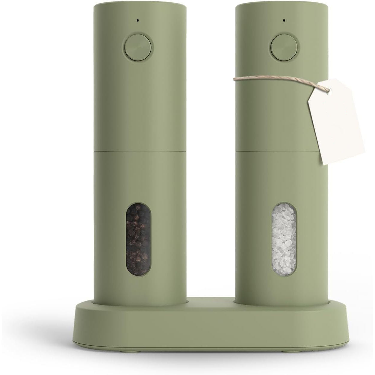 Electric Salt and Pepper Grinder Set – USB Rechargeable Automatic Spice Mills with LED Light & Adjustable Coarseness