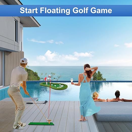 Floating Water Golf Practice Set with Ball Retriever