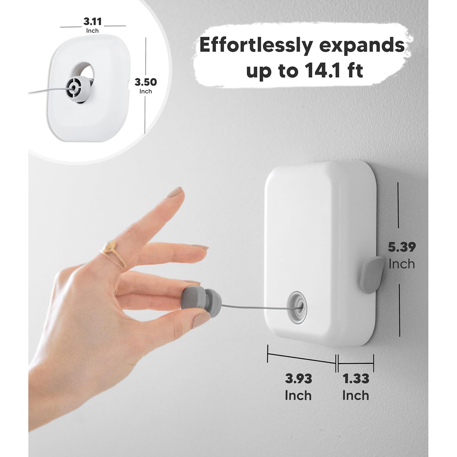 Retractable Clothesline – Indoor and Outdoor Clothing Line, Heavy-Duty Laundry Drying Line