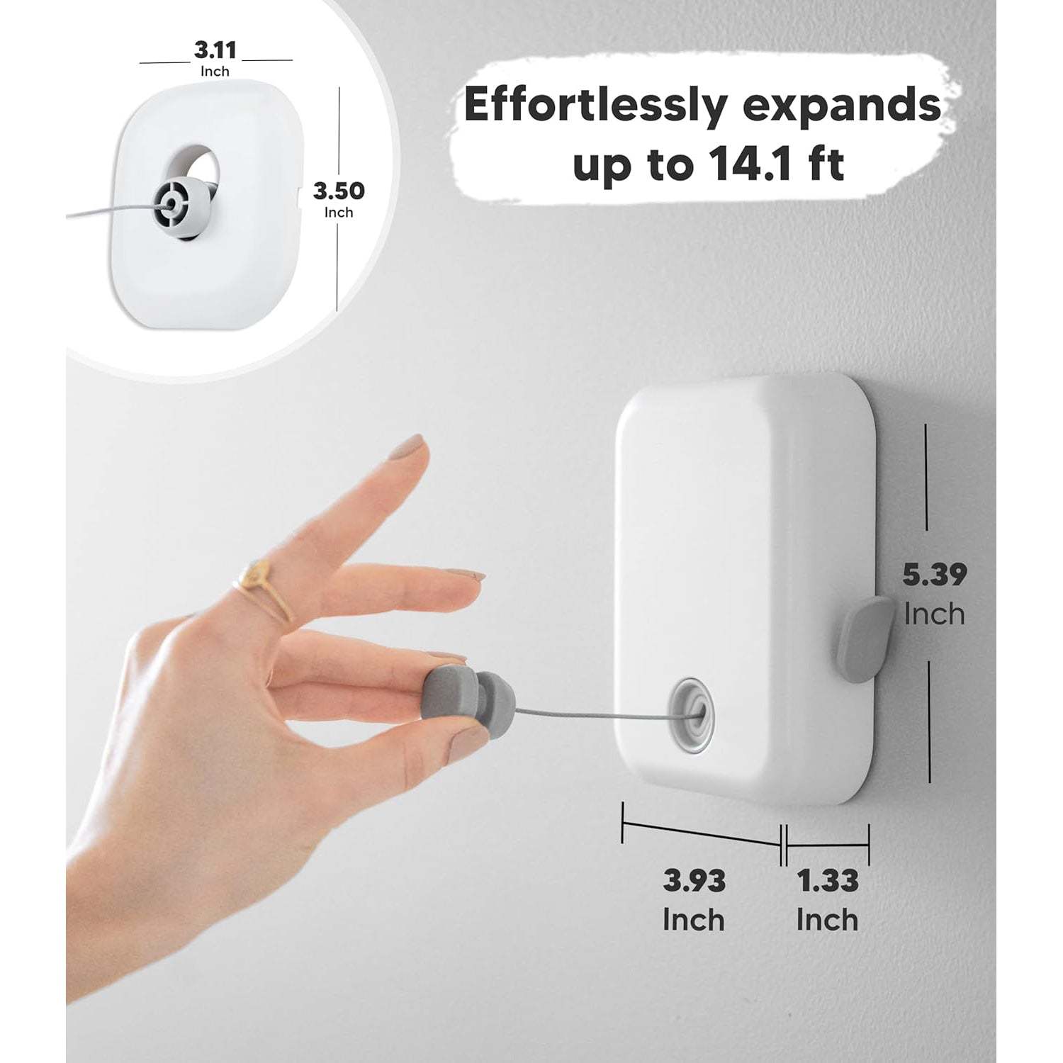 Retractable Clothesline – Indoor and Outdoor Clothing Line, Heavy-Duty Laundry Drying Line