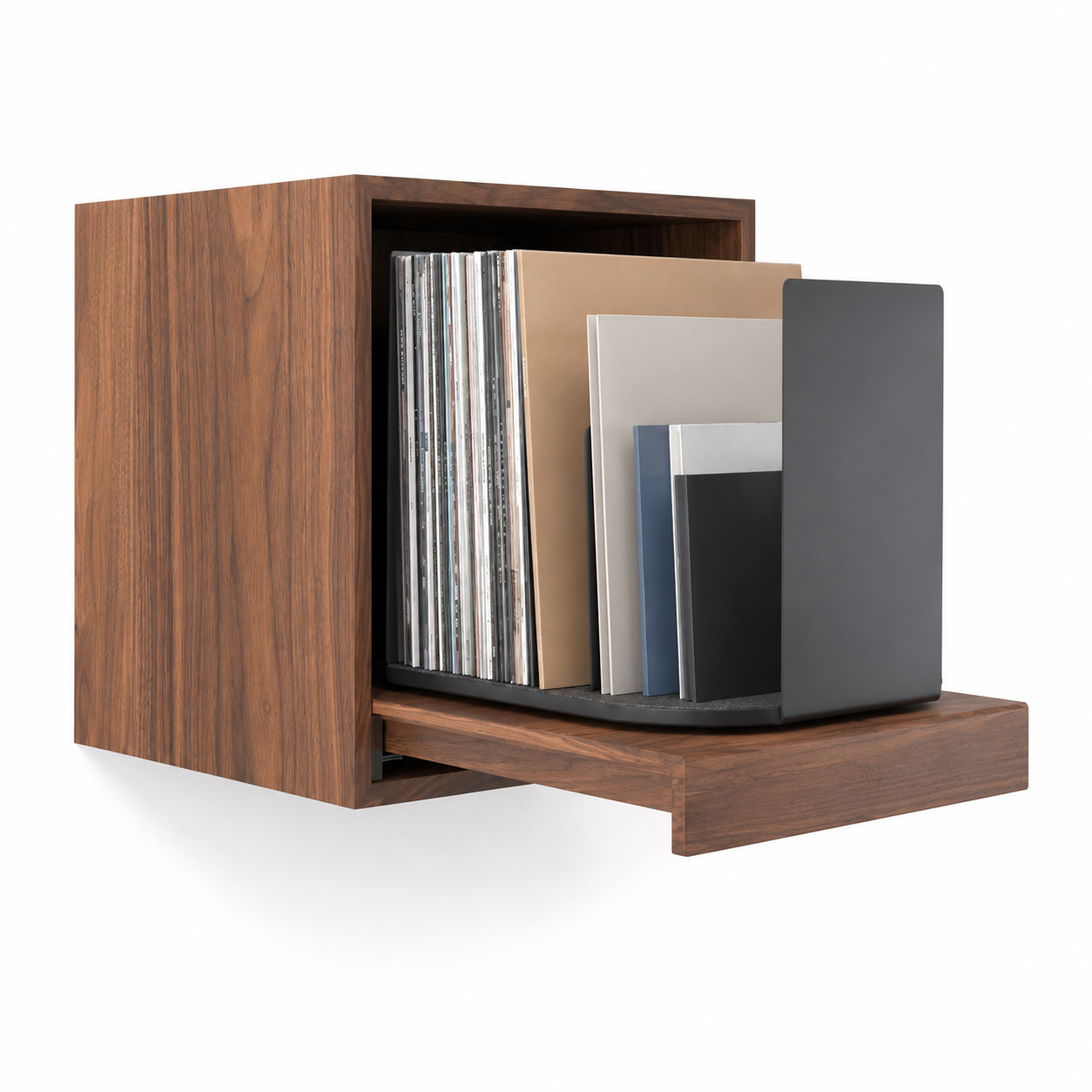 360° Rotating Vinyl Record Display Cabinet