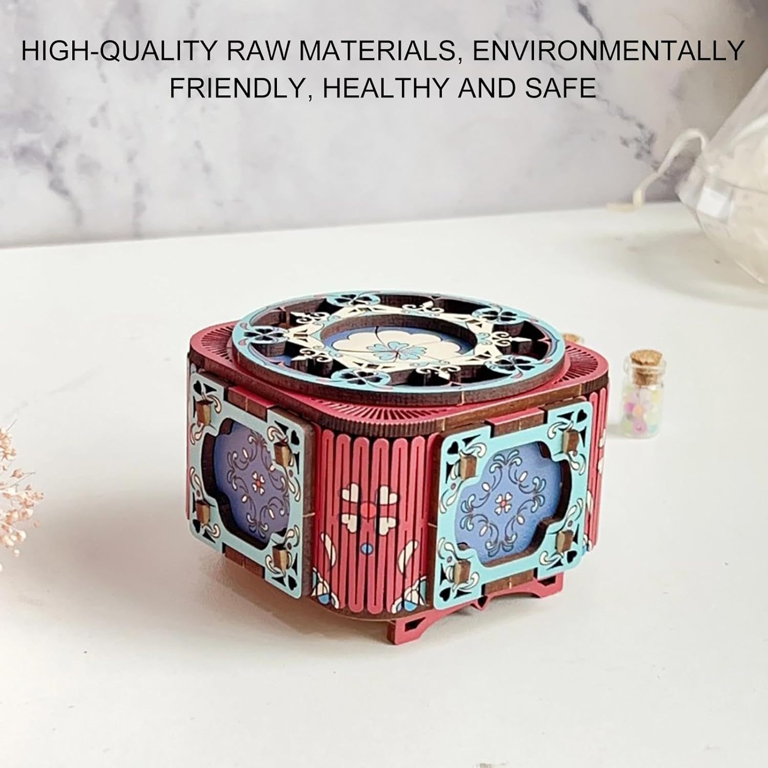 Wooden 3D Puzzle Music Box Kit