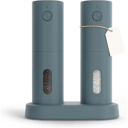 Electric Salt and Pepper Grinder Set – USB Rechargeable Automatic Spice Mills with LED Light & Adjustable Coarseness