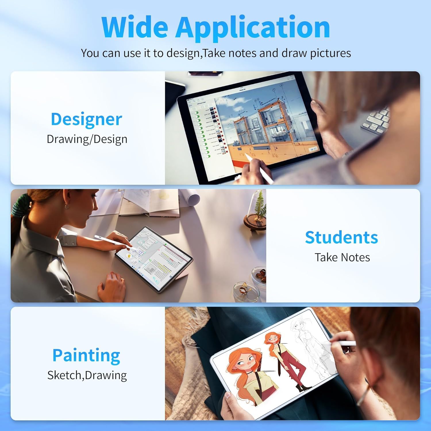 High Precision Touch Pen – Compatible with iOS and Android Devices, Magnetic Design