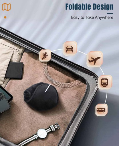 Winter Bluetooth Earmuff Headphones | HD Sound Wireless Earmuffs, Built-in Microphone