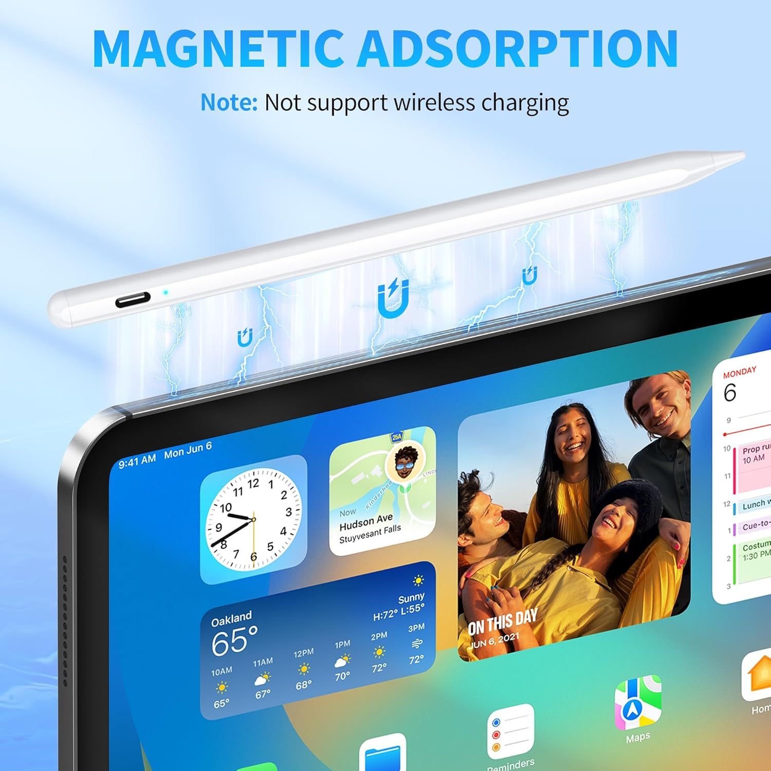 High Precision Touch Pen – Compatible with iOS and Android Devices, Magnetic Design