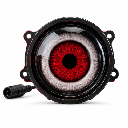 Dynamic LED Eye Light Decoration Kit-Use the remote control to change the colors and shapes.