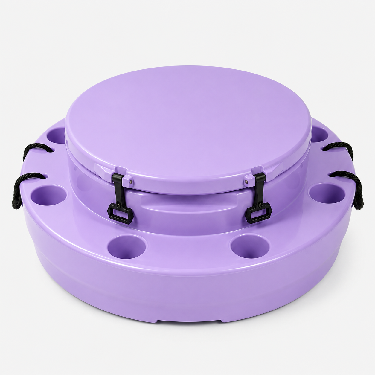 Floating Beverage Bar with 8 Cupholders & Anchor Set