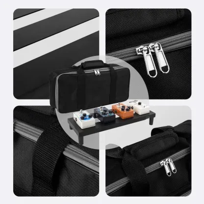 Guitar Pedal Board with Built-in Power Supply Lightweight Aluminum Alloy
