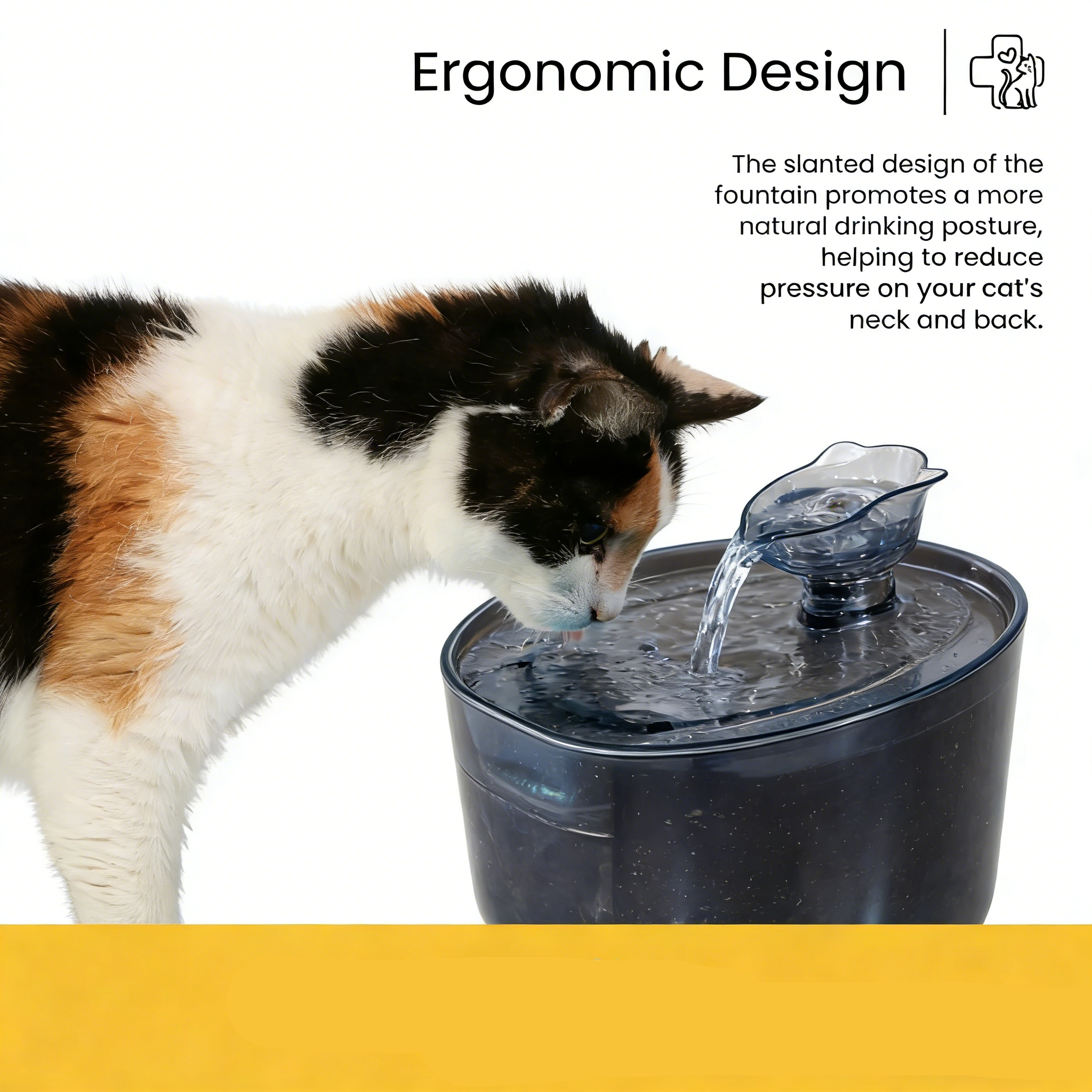 Cat and Dog Water Dispenser – Provides Clean Flowing Water, Built-in Filter