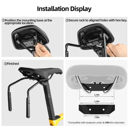 Multifunctional Bike Seat Post Stabilizer | Saddle Bag & Water Bottle Holder Stabilizer