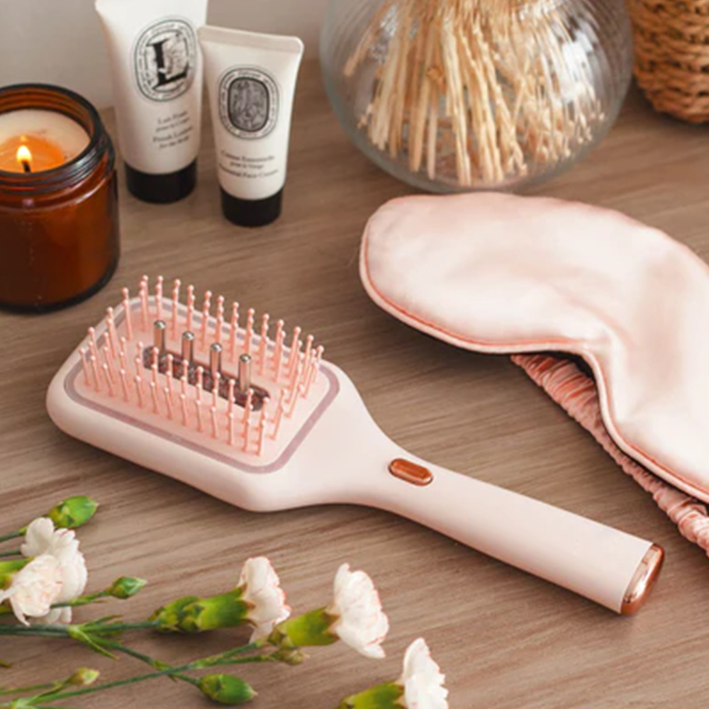 Anti-Hair-Loss Red Light Therapy Oil Dispensing Hair Brush