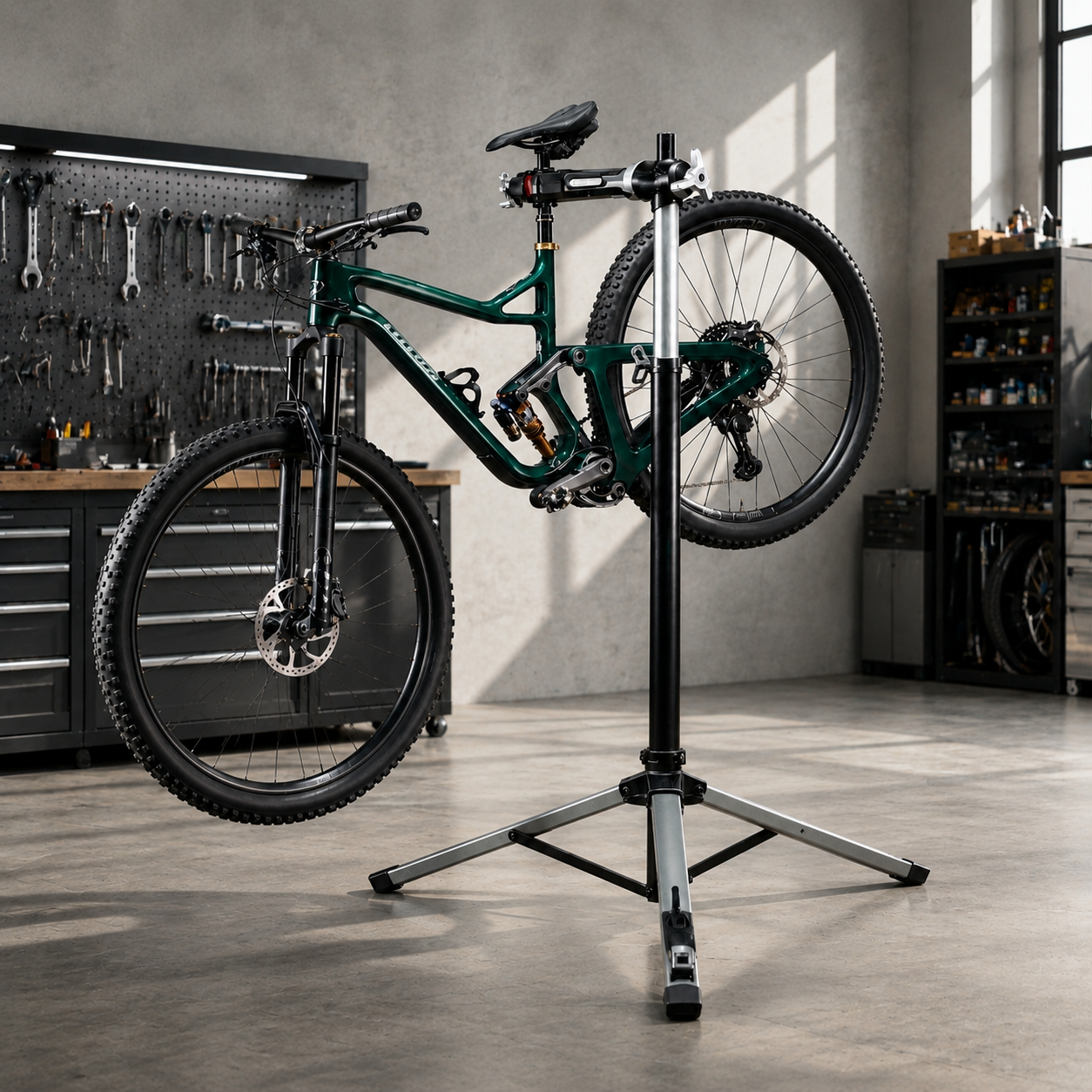 AeroLift A100™ Pneumatic Bike Service Stand