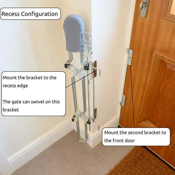 Extra-Wide Retractable Pet Gate – Fits Patio Doors, French Doors, Archways