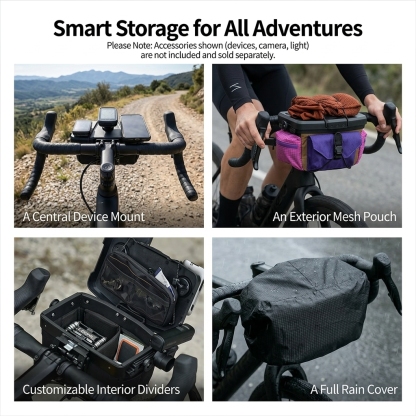 CockpitWorks Command Center 3.3L – Modular Handlebar Organizer