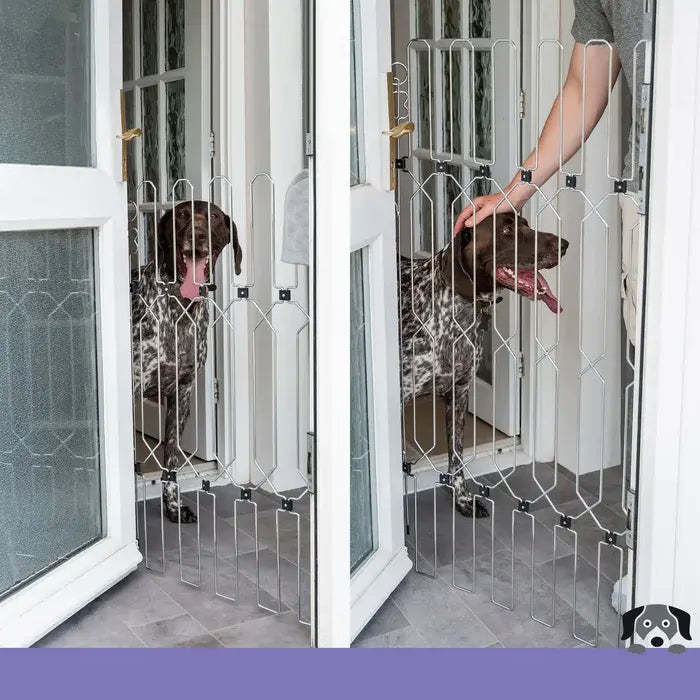 Extra-Wide Retractable Pet Gate – Fits Patio Doors, French Doors, Archways
