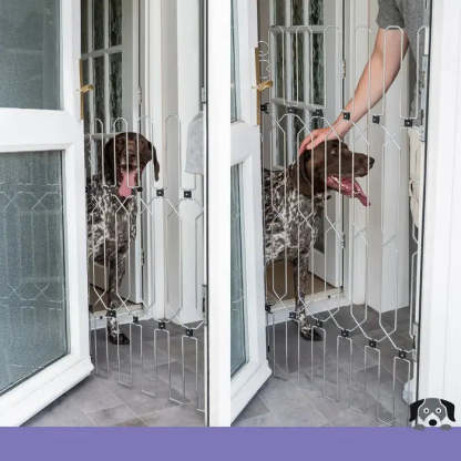 Extra-Wide Retractable Pet Gate – Fits Patio Doors, French Doors, Archways