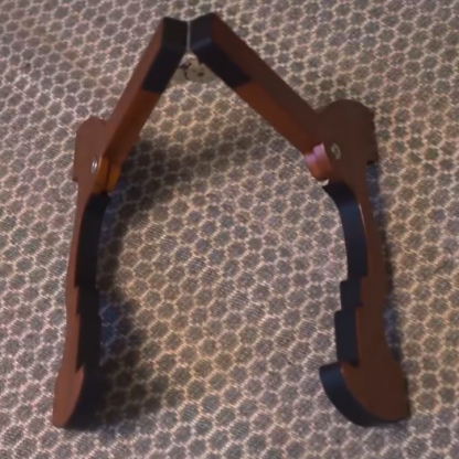 Wood Guitar Stand – Portable Folding A-Frame Floor Stand for Acoustic & Electric Guitars