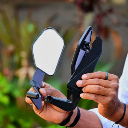 Aero Wing Mirror – Fully Adjustable Universal Fit Yoke Mount for Naked Bikes
