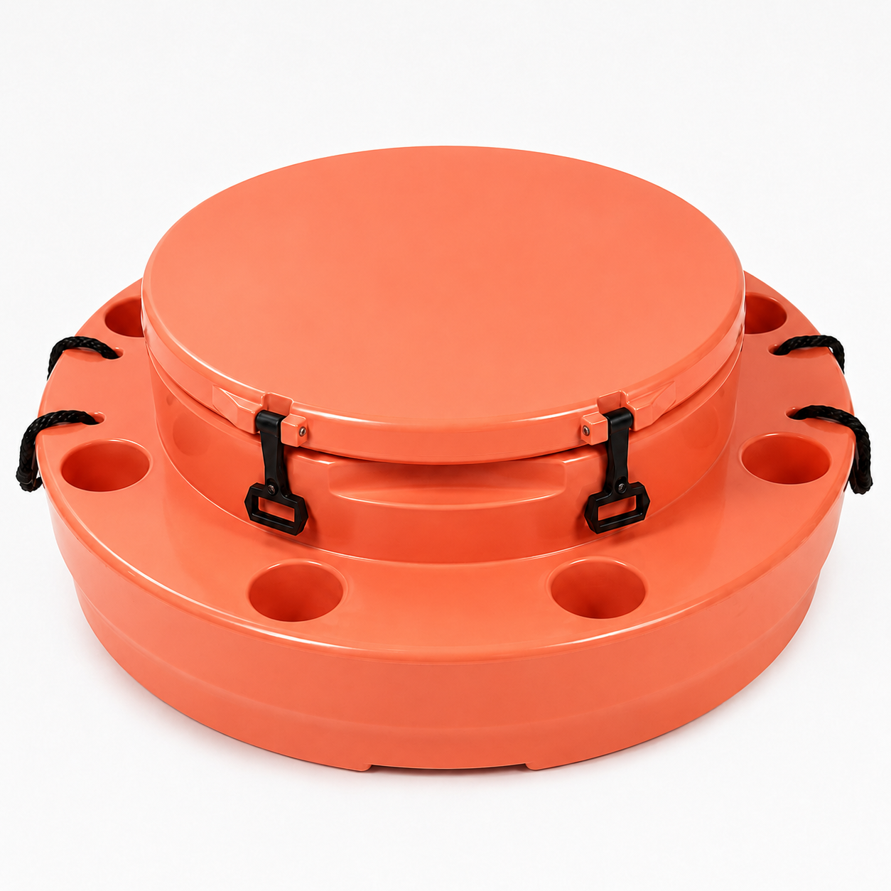 Floating Beverage Bar with 8 Cupholders & Anchor Set