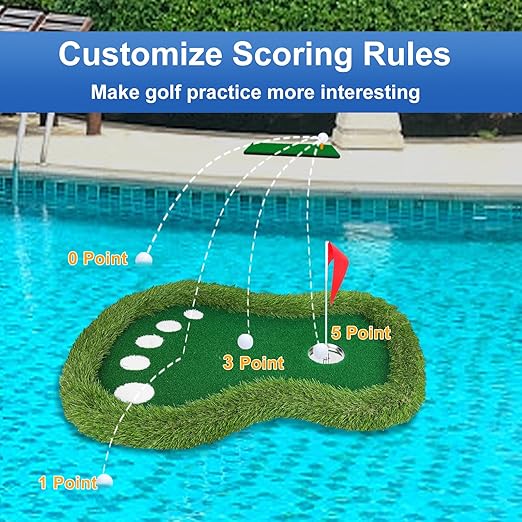 Floating Water Golf Practice Set with Ball Retriever