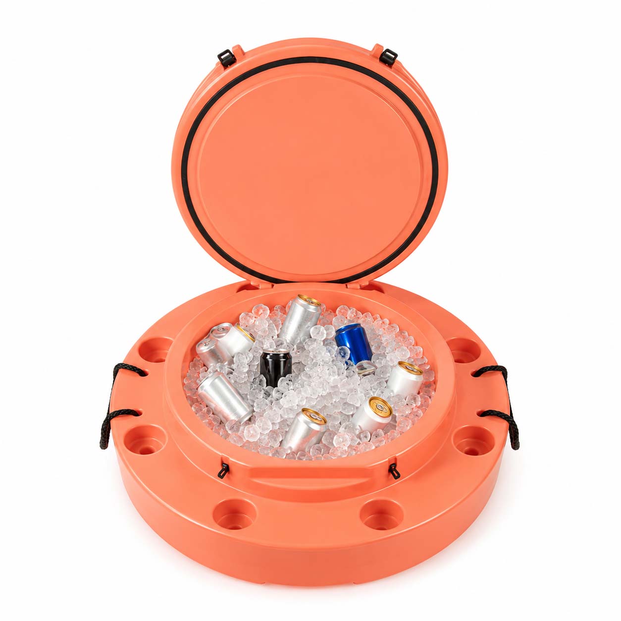Floating Beverage Bar with 8 Cupholders & Anchor Set
