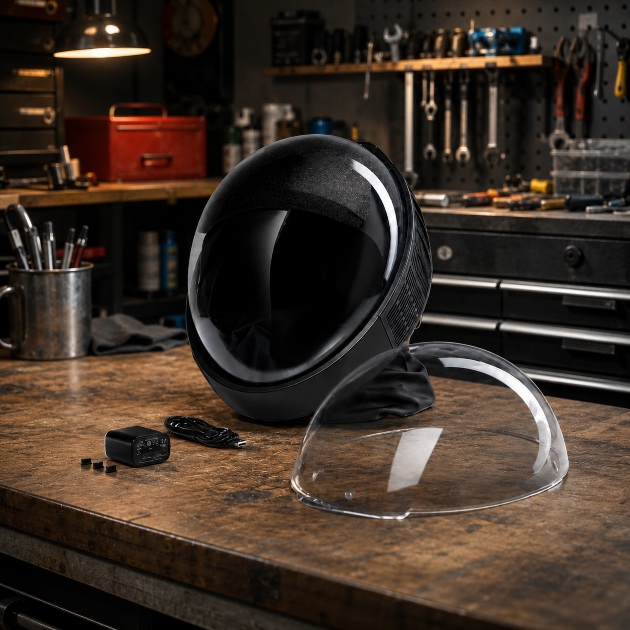 Full-Face Powered Air Purifying Respirator Helmet