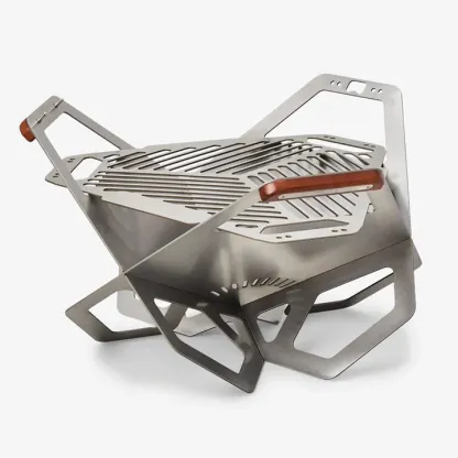 Porta-Grill FlatFire System | Collapsible Stainless Steel Grill & Fire Pit