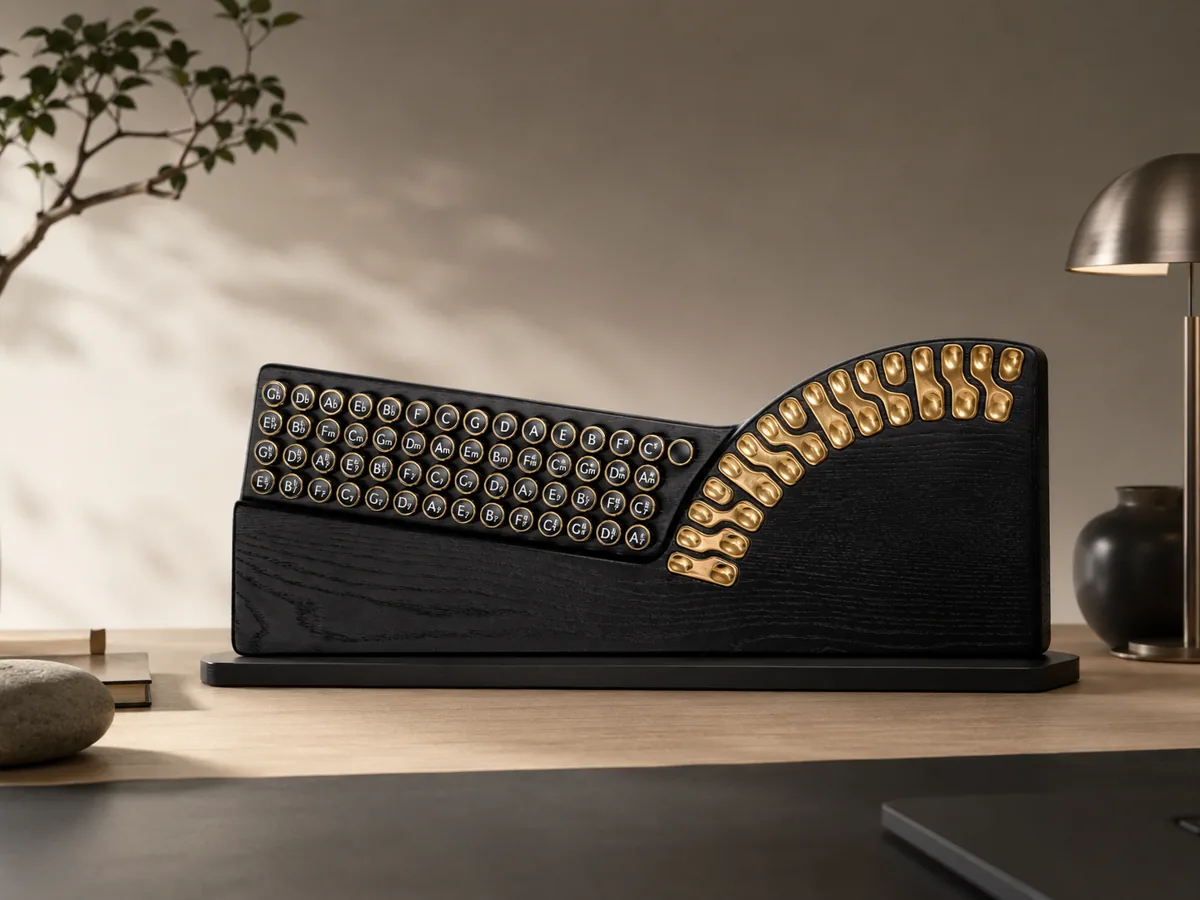 Interactive digital harp music controller