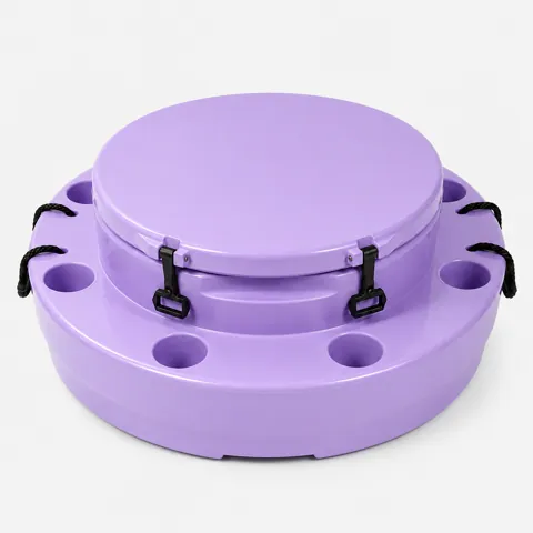 Purple floating beverage bar
