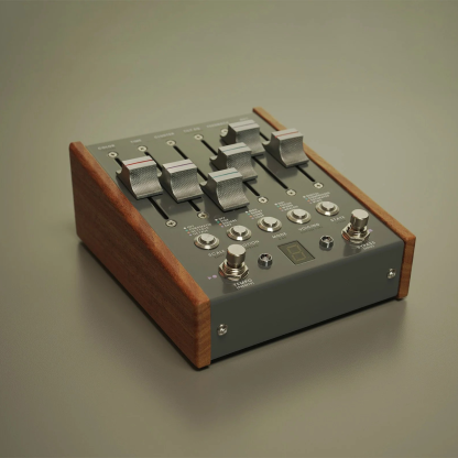 Vintage-Style Digital Delay Effect Unit with Advanced Spatial Processing