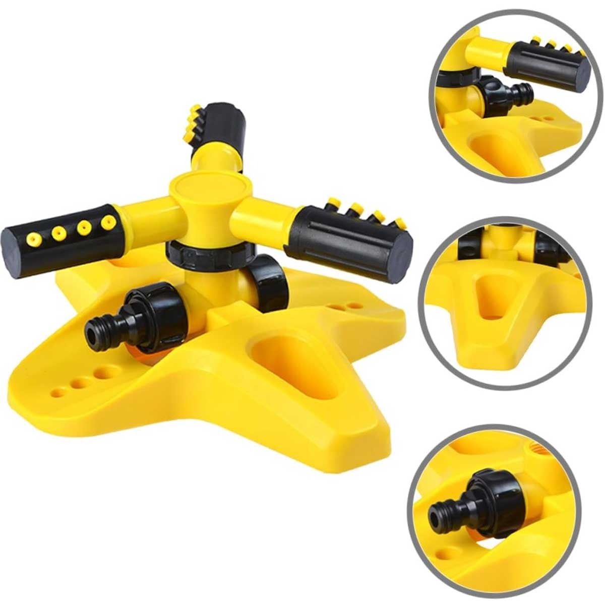 360° Automatic Rotating Lawn Sprinkler | Water-Efficient Garden Irrigation Tool