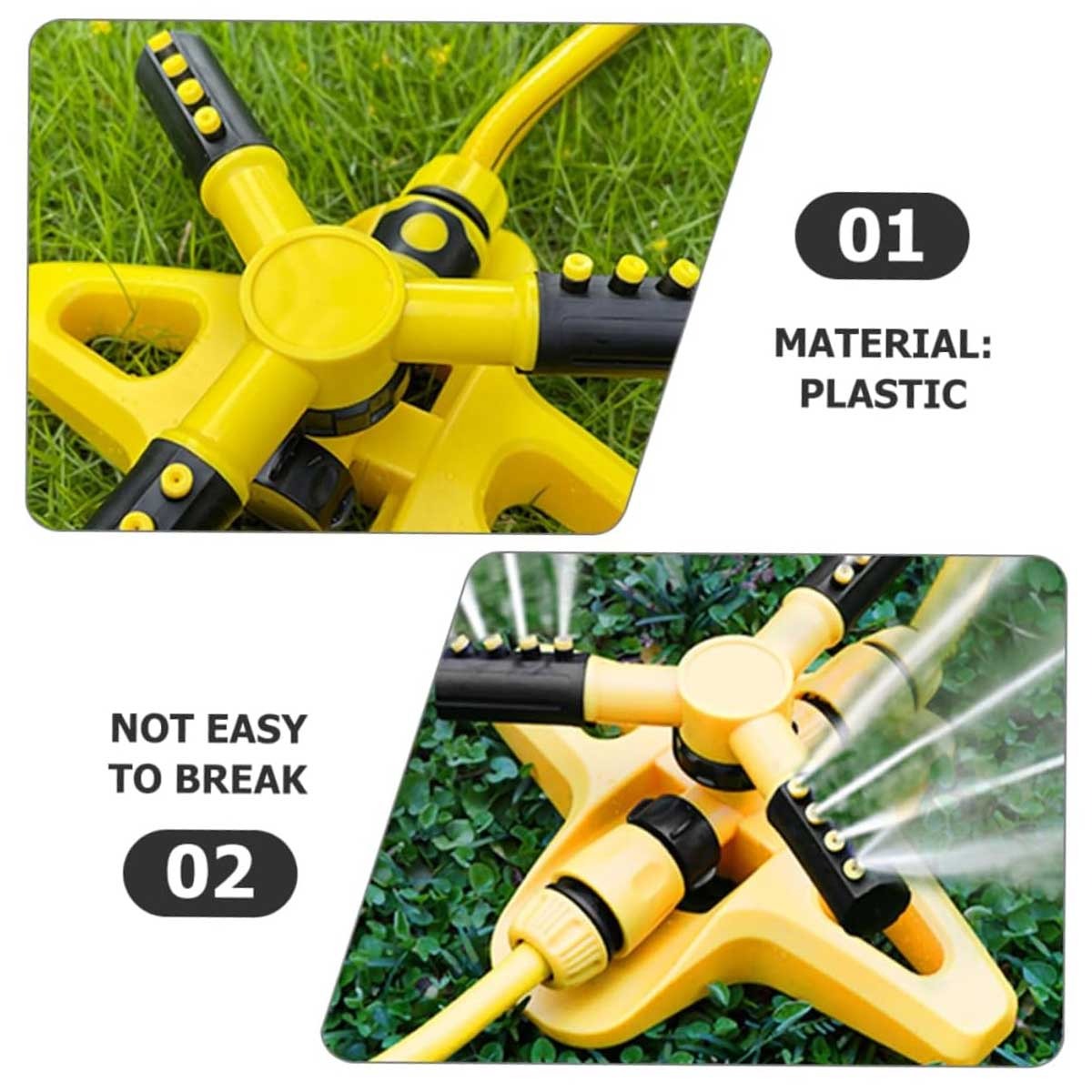 360° Automatic Rotating Lawn Sprinkler | Water-Efficient Garden Irrigation Tool
