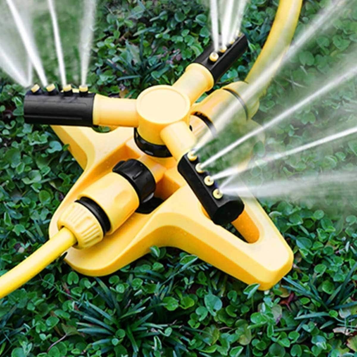 360° Automatic Rotating Lawn Sprinkler | Water-Efficient Garden Irrigation Tool