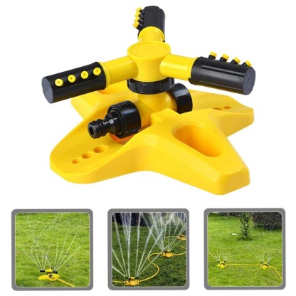 360° Automatic Rotating Lawn Sprinkler | Water-Efficient Garden Irrigation Tool