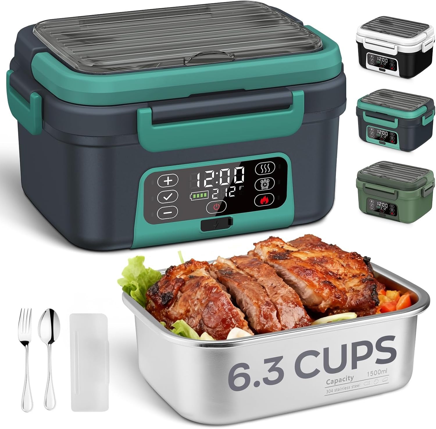 Cordless electric lunch box can heat up itself