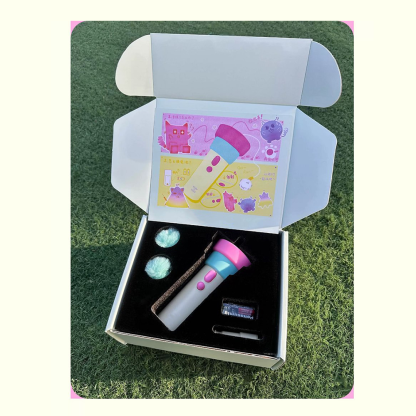 Electric cat toy launcher - launches pom-pom toy