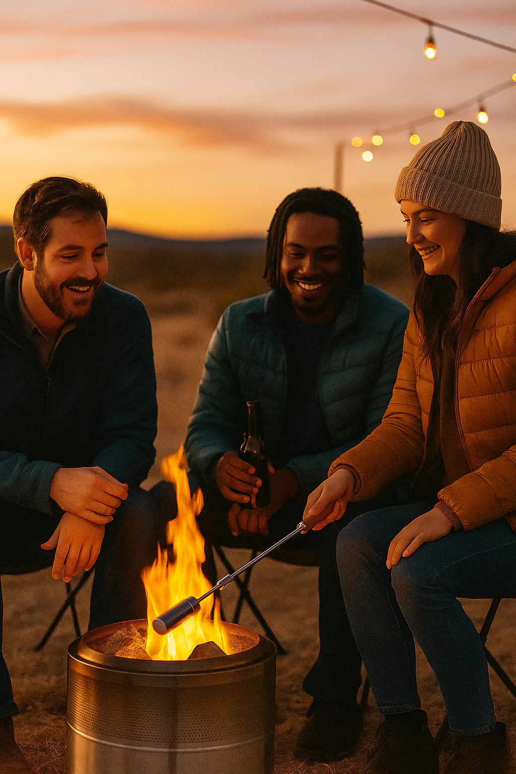 Long-Handle Campfire Ignition Torch | Adjustable & Powerful Outdoor Lighter