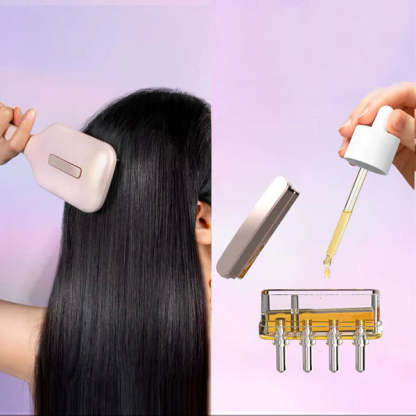 Anti-Hair-Loss Red Light Therapy Oil Dispensing Hair Brush