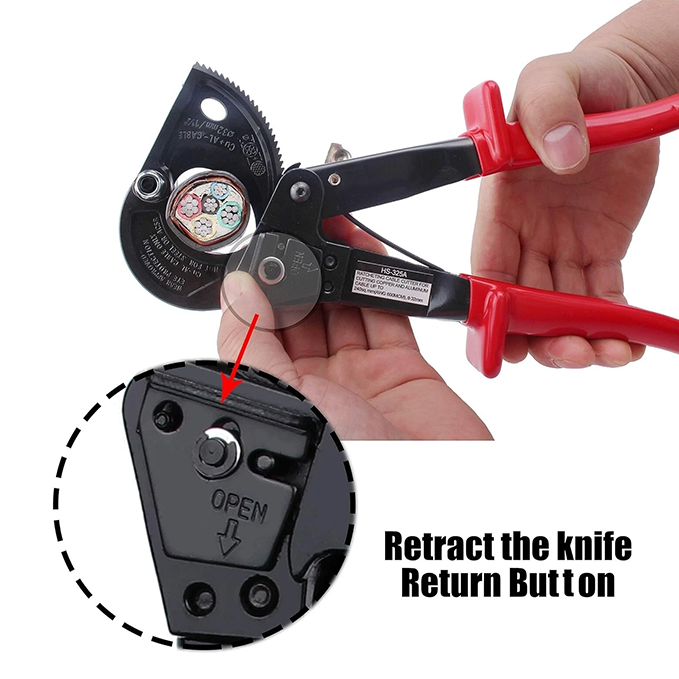 Copper and aluminum cable cutting machine