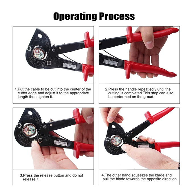 Copper and aluminum cable cutting machine