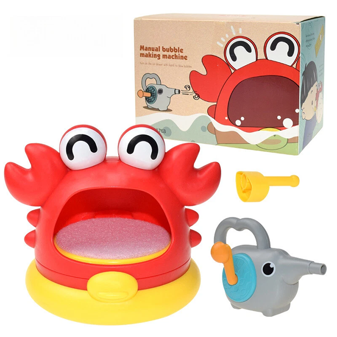 Creative shower bubble toys shaped like sharks or crabs