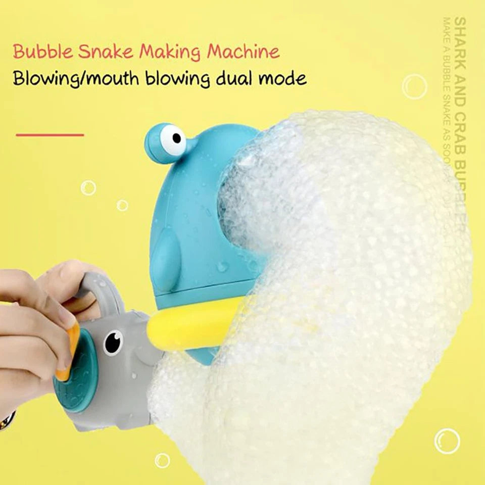 Creative shower bubble toys shaped like sharks or crabs