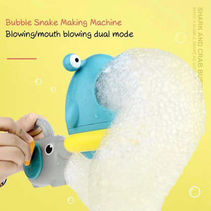 Creative shower bubble toys shaped like sharks or crabs