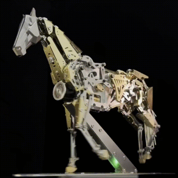 Mechanical Galloping Horse 3D Metal Puzzle Model