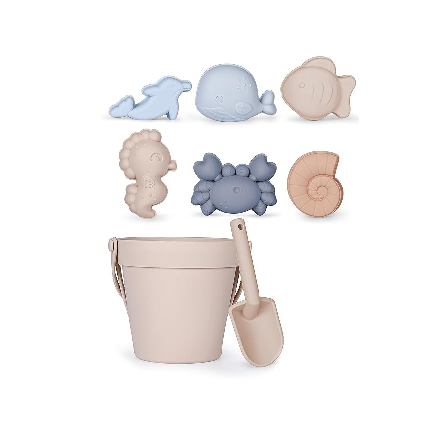 Modern Baby 8-Piece Silicone Beach Toy Set