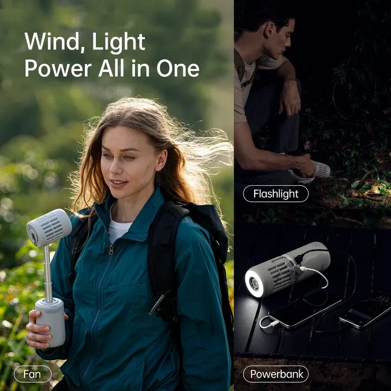 Multi-functional outdoor fan