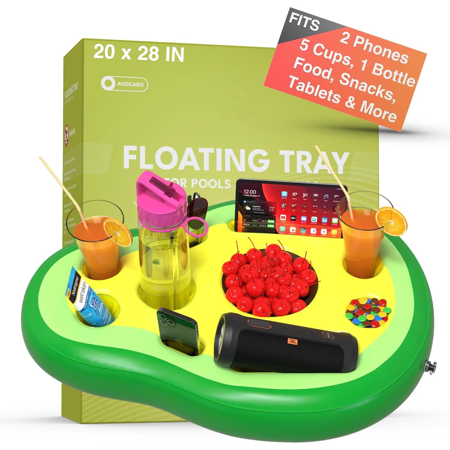 Premium Floating Drink Holder for Pool & Hot Tub – Holds Up to 50 lbs