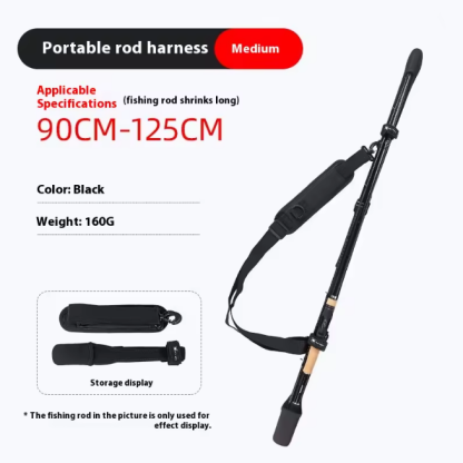 Lightweight Portable Fishing Rod Bag – Protective Cover with Bundling Strap for Lure Rods, Travel & Bicycle Fishing