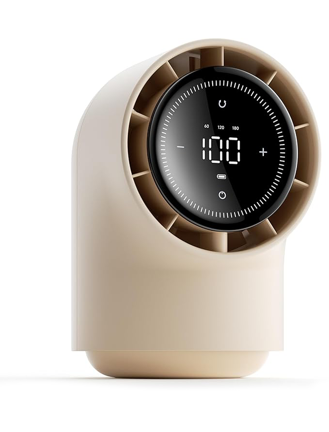 Touch-sensitive desktop fan with 100 fan speed settings